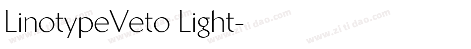 LinotypeVeto Light字体转换